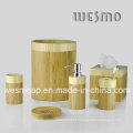 Acessório de banho de bambu cilíndrico (WBB0326C)